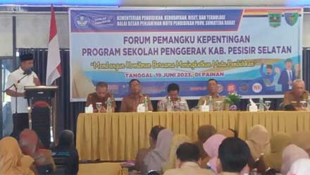 forum pemangku kepentingan program sekolah penggerak Kabupaten Pesisir Selatan
