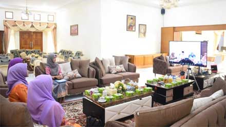 Ny Yenni Hadiri Launching Gebyar Literasi Agam secara Virtual