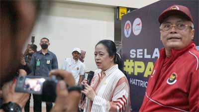 sambut kedatangan rombongan kontingen Indonesia yang telah menjadi Juara Umum pada ajang ASEAN Para Games 2023 Kamboja