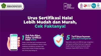 Sertifikasi Halal Lebih Mudah