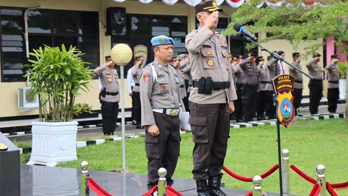 Polres Payakumbuh Selenggarakan Apel Gelar Pasukan Operasi Patuh Singgalang 2023