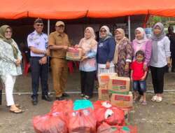 Material Longsor Di Tanjung Sani Terus Dibersihkan, Distribusi Bantuan Melalui Jalur Darat Dan Danau