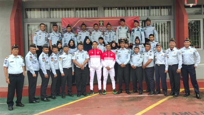 Pelepasan Dua Atlet ASN Lapas Kelas IIA Bukittinggi Perkuat Kontingen Pornas Korpri Sumbar