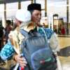 Gubernur Ansar Ahmad sambut kepulangan jemaah haji kloter 1 Kepulauan Riau, di Bandara International Hang Nadim, Batam