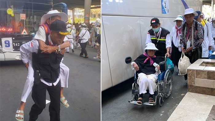 Jalur ke Mahbas Jin Macet, Sebagian Jemaah Haji Pilih Jalan Dikawal Petugas