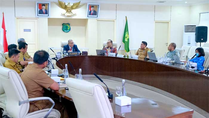 rapat koordinasi pemantauan dan evaluasi program pemberantasan korupsi terintegrasi Pemkab Muba