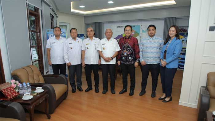 Kepala Bank Mandiri Cabang Kisaran yang Baru Audiensi dengan Bupati Asahan