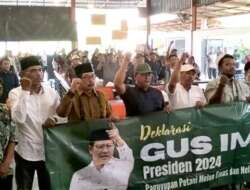 Paguyuban Petani Melon dan Nelayan Pantura Gresik Dukung Muhaimin Iskandar Jadi Presiden 2024