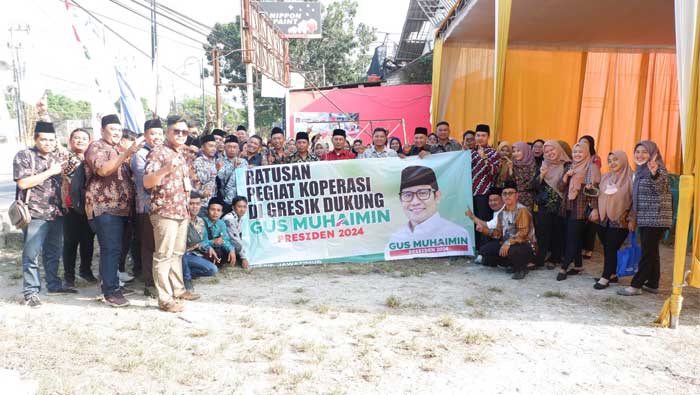 Ratusan Pegiat Koperasi di Gresik Deklarasi Dukung Gus Muhaimin Presiden 2024