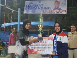 Rezka Oktoberia Hadiri Penutupan Open Turnamen Volly Ball Putra dan Putri Legusa Cup I