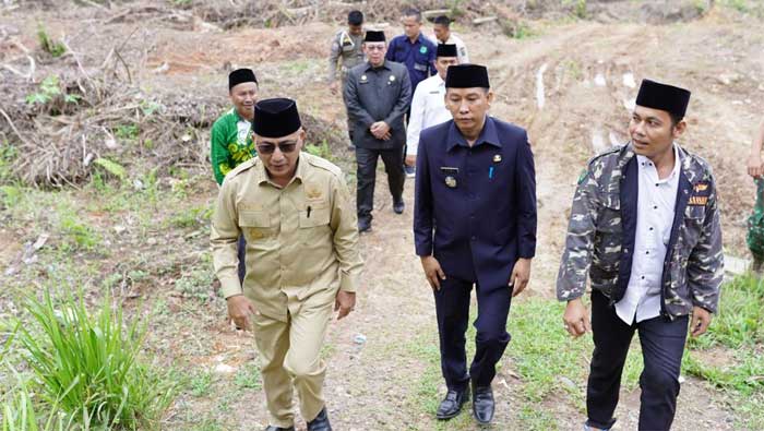 Pj Bupati Muba Tinjau Lahan Pembangunan Kampus NU di Tungkal Jaya