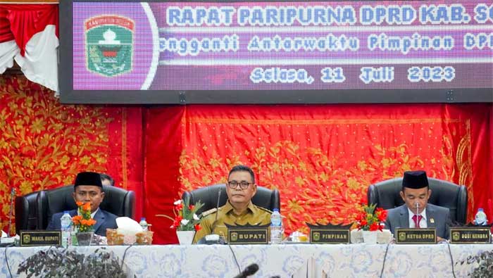 Rapat Paripurna PAW DPRD Kabupaten Solok