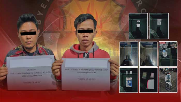 Sat Narkoba Polres Payakumbuh Bekuk Dua Tersangka Narkotika