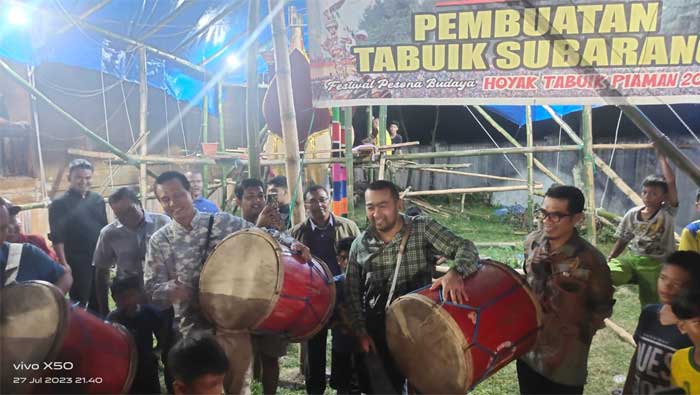 Wakil Gubernur Sumatera Barat, Audy Joinaldy membuka acara Tabuik Photography Camp di kawasan destinasi wisata Desa Apar