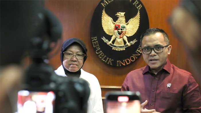 Kinerja Kemensos Meningkat, MenPAN-RB Siap Berikan Dukungan 1 Tri Rismaharini bersama Abdullah Azwar Anas