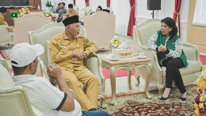 Triwatty Marciano bersilaturahmi ke kediaman Gubernur Sumatera Barat (Sumbar), Mahyeldi