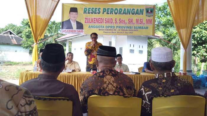 Zulkenedi Said Adakan Reses Perorangan di Jorong Katimaha