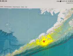 Gempa Guncang Pantai Alaska Dengan Kekuatan M7,1, Tak Berpotensi Tsunami Ke Indonesia