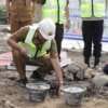 Peletakan batu pertama pembangunan jembatan wisata Pantai Carocok Painan