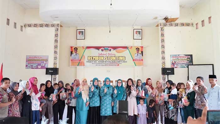 Ketua TP-PKK Solok Selatan: Ingat, Stunting Bukan Aib! 1 Rembuk stunting tingkat Kecamatan Sangir Batang Hari
