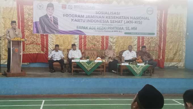 Anggota DPR RI Ade Rezki Pratama Gelar Sosialisasi JKN dan KIS kepada Masyarakat Gadut