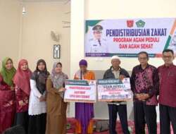 Baznas Agam Distribusikan Zakat kepada Puluhan Mustahik di 6 Kecamatan