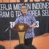 Kepala BP2MI, Benny Rhamdany saat melepas 375 calon PMI di Menara Peninsula Hotel