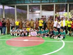 Bupati Pasaman Tutup Turnamen Futsal U-20 KOK Bonjol, Tim Nagari Ganggo Hilia Juara