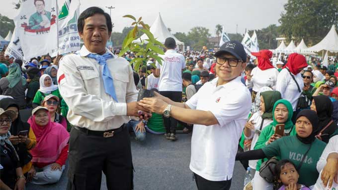 Green Walk di Bekasi, Cak Imin Protes Pemerintah Tak Serius Atasi Polusi
