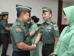 Kasad Jenderal Dudung Abdurrahman Terima Laporan Korps Kenaikan Pangkat 14 Pati