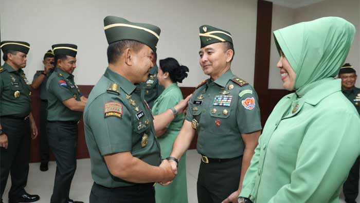 Kasad Jenderal Dudung Abdurrahman Terima Laporan Korps Kenaikan Pangkat 14 Pati