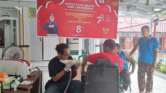 Lapas Suliki Gelar Hapus Tato Gratis