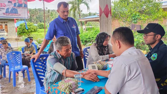 Partai Demokrat Pasaman Gelar Aksi Donor Darah Bersama di Sawah Padang