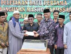 Tabligh Akbar dan Peletakan Batu Pertama Masjid Babussalam Tabek Boto, Ini Tausiyah Gubernur Sumbar