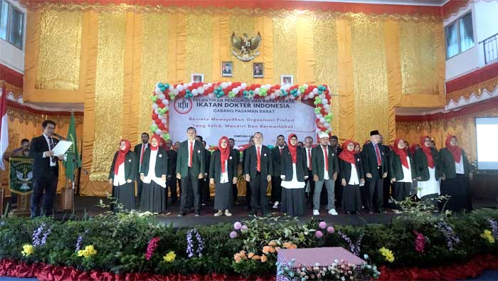 Pengurus IDI Cabang Pasaman Barat Dilantik
