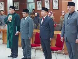 Sekdako Bukittinggi Lantik Tiga Pejabat Eselon II