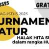 Turnamen Catur Halak Hita Sumbar di RM BANG BONAR