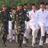 Upacara Parade Senja di Kabupaten Musi Banyuasin