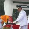 Wawako Bukittinggi Pimpin Upacara Penurunan Bendera Merah Putih HUT RI ke 78