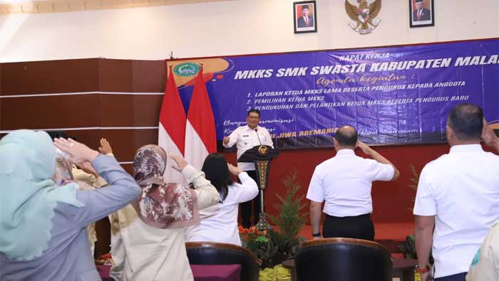 Wakil Bupati Malang saat memberikan paparan