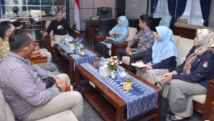 Wako Deri Asta Terima Kunjungan Komisioner KPUD Sawahlunto