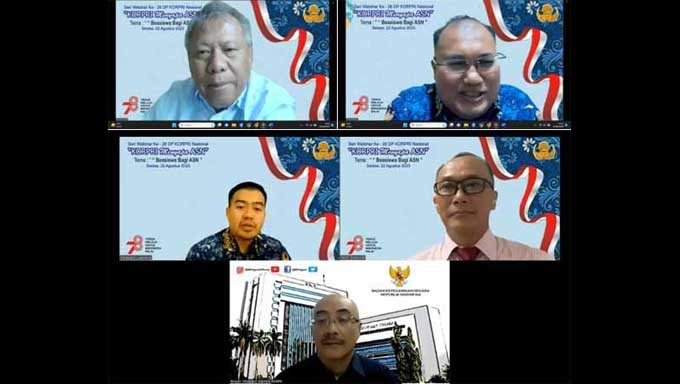 Seri Webinar ke-26 KORPRI menyapa ASN dengan tema “Beasiswa Bagi ASN”