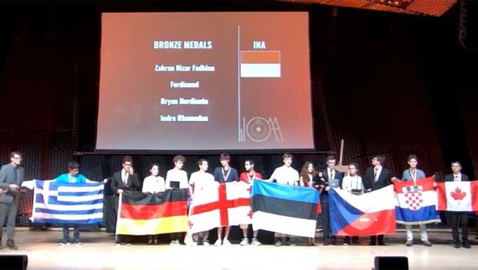 Siswa SMAN 1 Padang, Zahran Nizar Fadhlan raih medali perunggu di Olimpiade Astronomi Dunia, Polandia