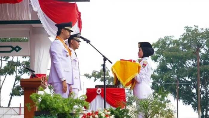 Peringatan Hari Kemerdekaan ke-78 tahun Republik Indonesia di Lapangan Wirabraja, Kota Bukittinggi