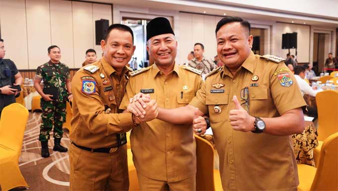 Pj Bupati dan Forkopimda Muba Hadiri Rakor Forkopimda se-Sumsel