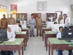 Bupati Asahan Tinjau Pelaksanaan ANBK Hari Terakhir