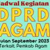 Dprd Agam Tetapkan Jadwal Kegiatan September 2023 Dengan Pemkab