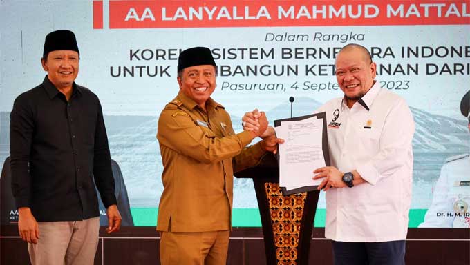 Kepala Desa se-Pasuruan Titip Aspirasi kepada Ketua DPD RI