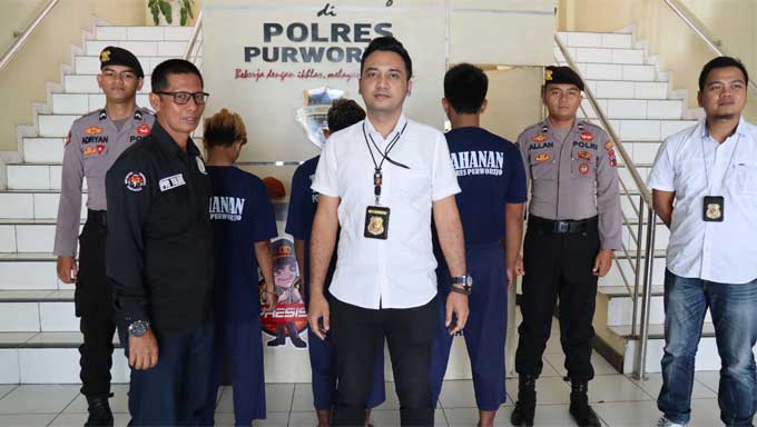 Polres Purworejo Bekuk Tersangka Komplotan Pencuri Gabah