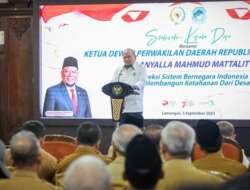 LaNyalla pada acara silaturahmi Ketua DPD RI dengan kepala desa se-Kabupaten Lamongan